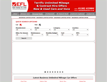 Tablet Screenshot of eflvehicles.co.uk